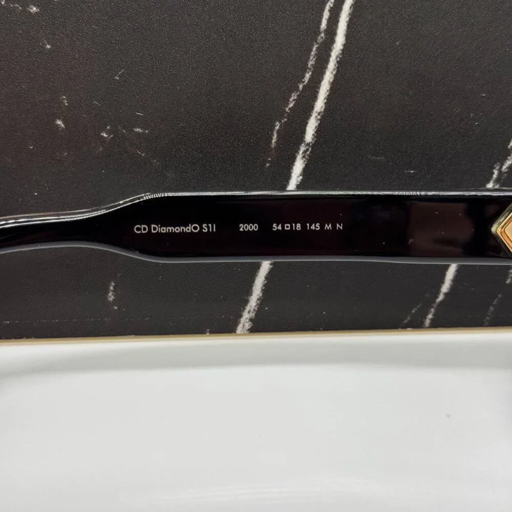 NEW CD DIAMONDO S1I 2000 DIOR SQUARE HAVANA EYEGLASSES DIOR